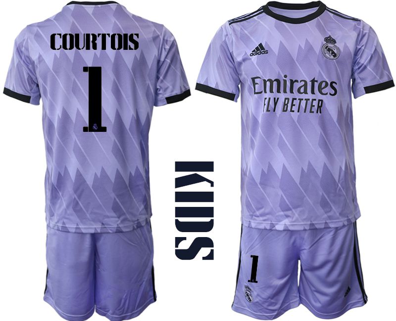 Cheap Youth 2022-2023 Club Real Madrid away purple 1 Soccer Jersey